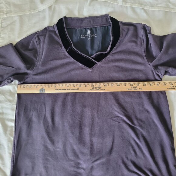 Purple Velvet Collared Shirt Territory Ahead Womens Size XL - Picture 10 of 13